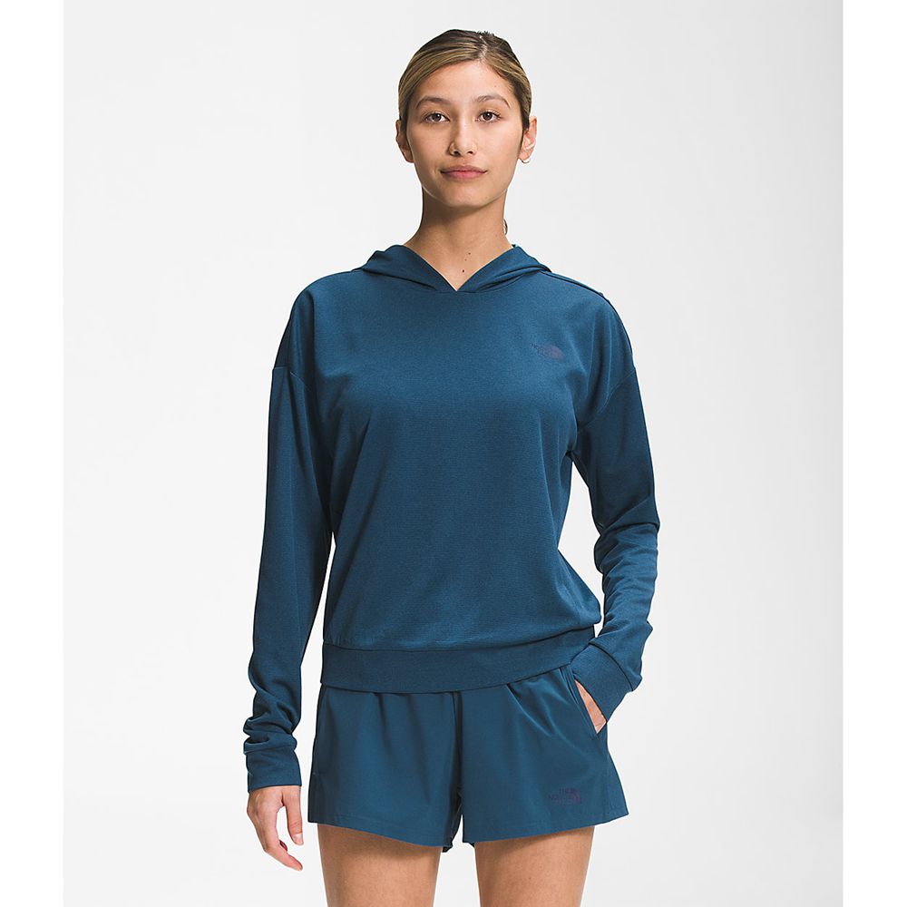 The North Face Hoodie Womens Australia - The North Face Wander Sun Blue (VEH-320487)